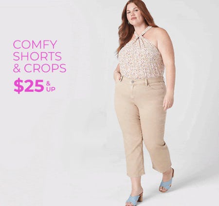 Shorts and Crops $25 and Up from Lane Bryant