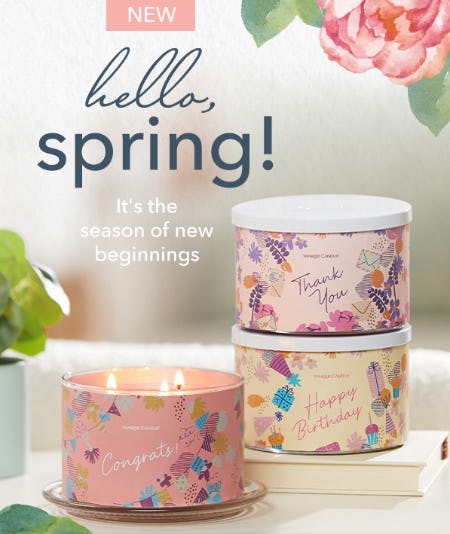 Welcome All Things Spring at Yankee Candle! from Yankee Candle