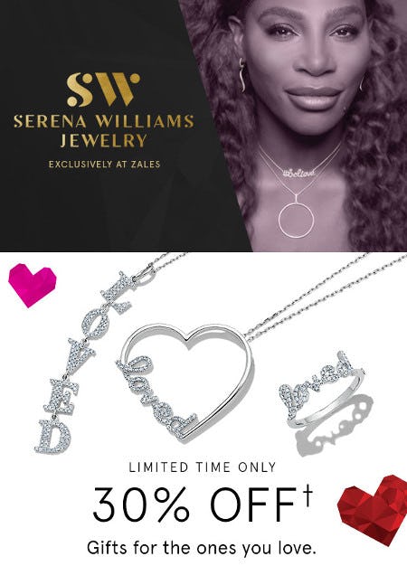 30% Off Serena Williams Jewelry from Zales
