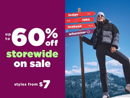 Up to 60% Off Storewide from Old Navy