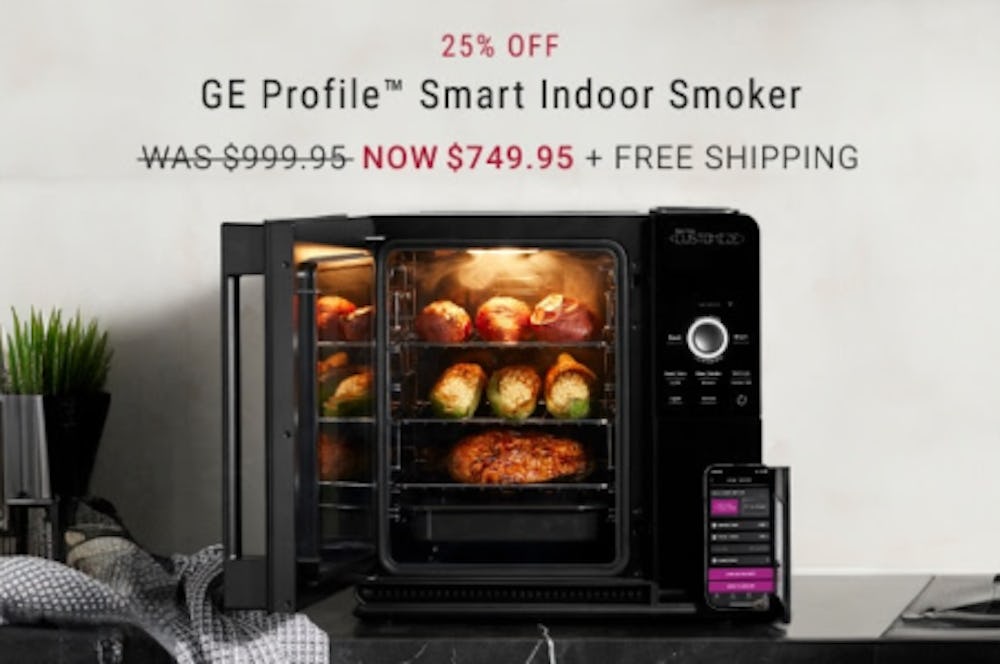 25% Off GE Profile Smart Indoor Smoker