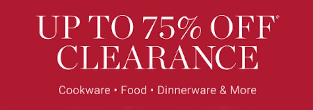 Up to 75% Off Clearance