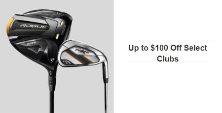 Up to $100 Off Select Clubs from Golf Galaxy