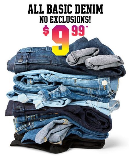 All Basic Denim $9.99 from The Children's Place