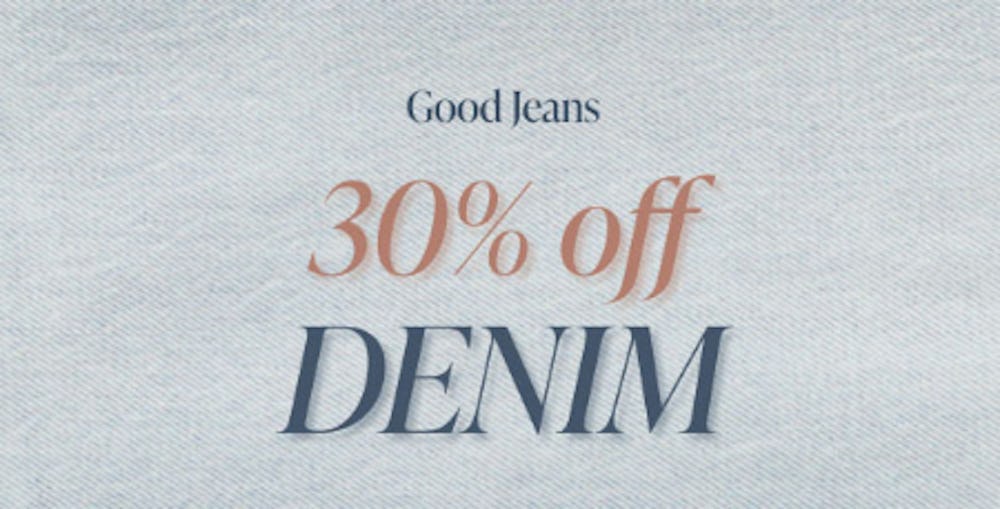 30% Off Denim