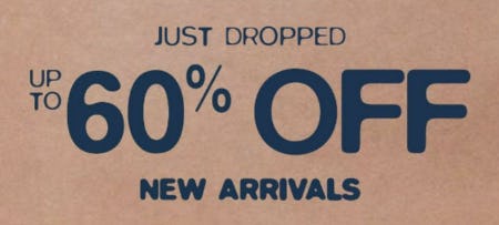Up to 60% Off New Arrivals