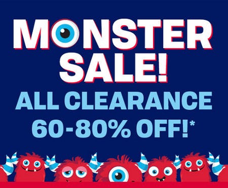Monster Sale: All Clearance 60-80% Off from The Children's Place