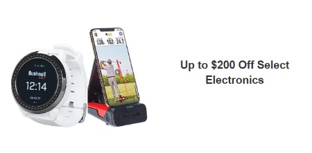 Up to $200 Off Select Electronics from Golf Galaxy