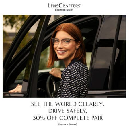30% off Complete Pair from LensCrafters