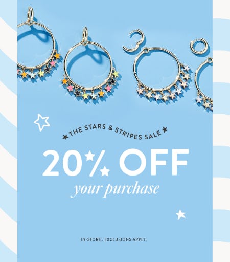 The Stars and Stripes Sale: 20% Off your Purchase from Kendra Scott