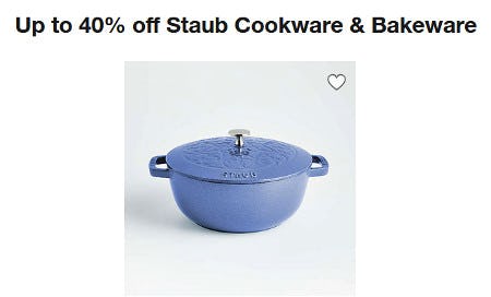 Up to 40% Off Staub Cookware & Bakeware from Crate & Barrel
