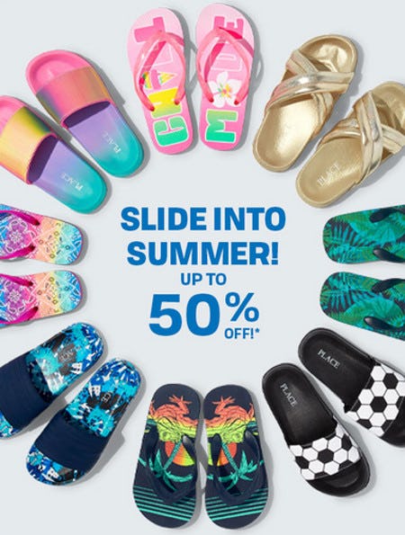 Up to 50% Off Sandals & Slides
