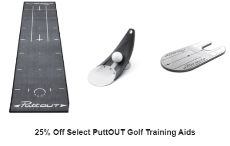 25% Off Select Puttout Golf Training Aids from Dick's Sporting Goods