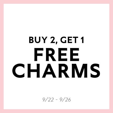 BUY 2, GET 1 FREE CHARMS from PANDORA