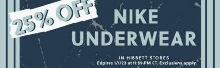 25% Off Nike Underwear from Hibbett Sports