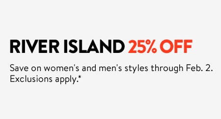 River Island 25% Off from Nordstrom
