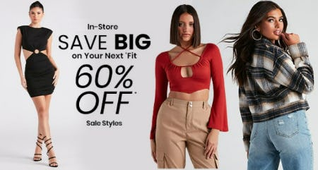 60% Off Sale Styles