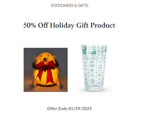 50% Off Holiday Gift Product