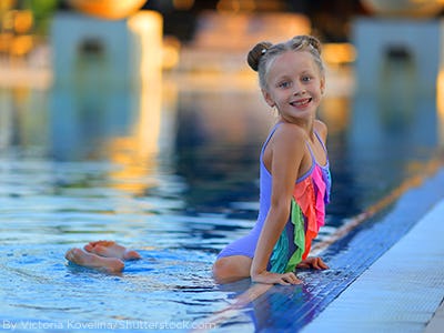 little girls wearing bathing suits