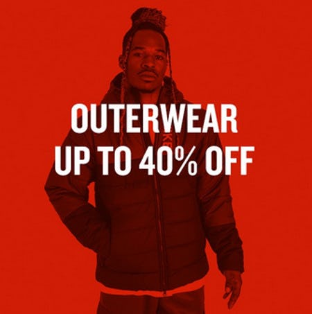Outerwear Up to 40% Off from JD Sports