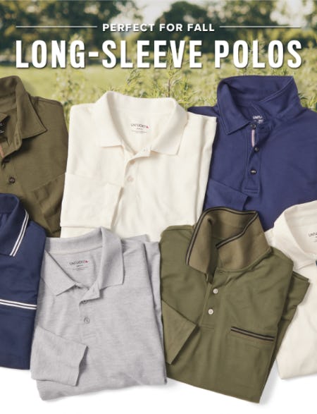 Your Fall Go-To: Long-Sleeve Polos from UNTUCKit