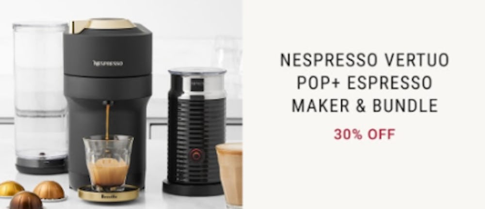 30% Off Nespresso Vertuo Pop+ Espresso Maker & Bundle