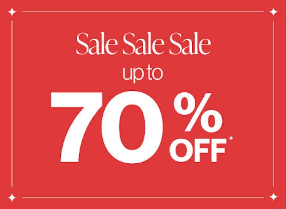 Sale Up to 70% Off