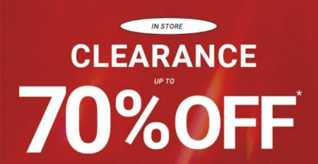 Clearance Up to 70% Off