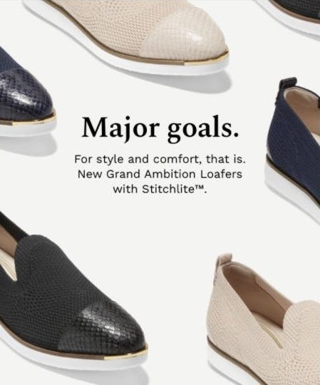Introducing Grand Ambition Loafers with Stitchlite from Cole Haan