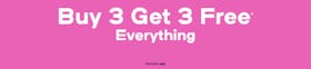 Buy 3 Get 3 Free Everything