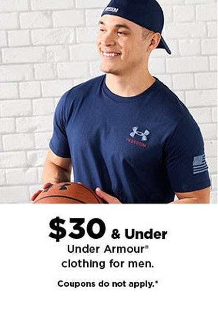 $30 & Under Under Armour Clothing for Men from Kohl's                                  