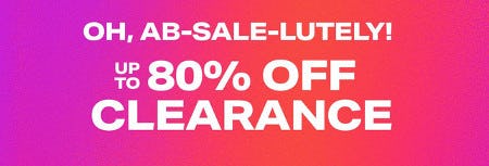 Up to 80% Off Clearance from Aéropostale