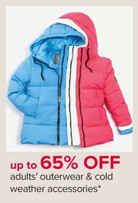 Up to 65% Off Adult's Outerwear & Cold Weather Accessories