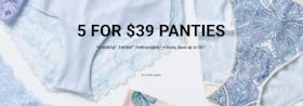 5 For $39 Panties