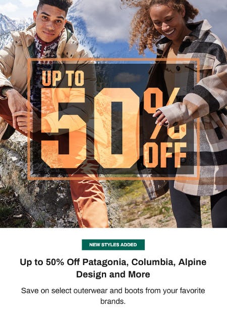 Up to 50% Off Patagonia, Columbia, Alpine Design and More from Dicks Sporting Goods