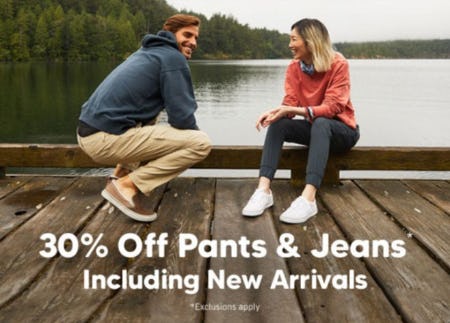 30% Off Pants & Jeans