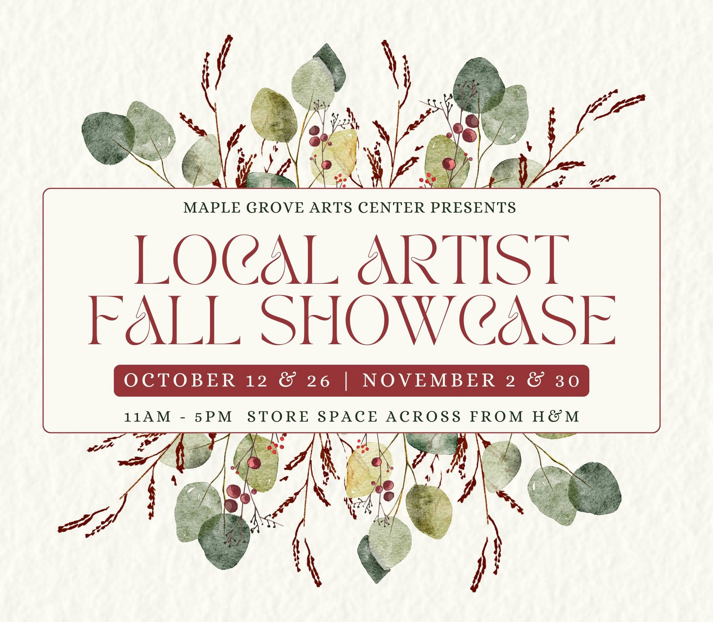 Local Artist Fall Showcase