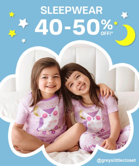 Sleepwear 40-50% Off from The Children's Place Gymboree