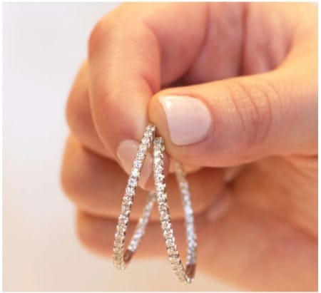 Diamond Hoops from Fink's Jewelers