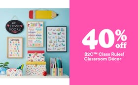 40% Off B2C Class Rules Classroom Decor