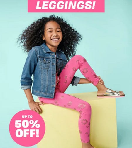 Up to 50% Off Leggings from The Children's Place