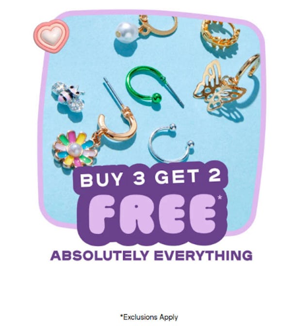 Buy 3 Get 2 Free Absolutely Everything