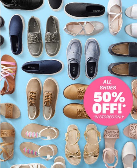 All Shoes 50% Off from The Children's Place