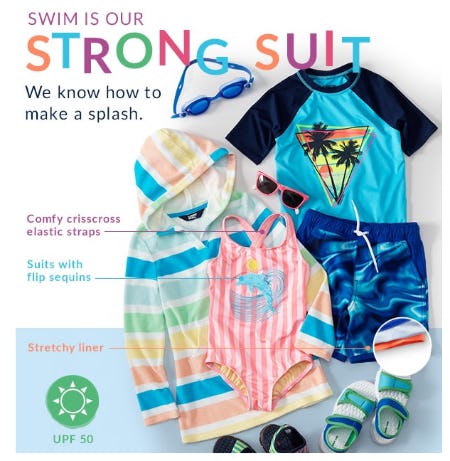 Comfortable Kids' Swimwear from Lands' End
