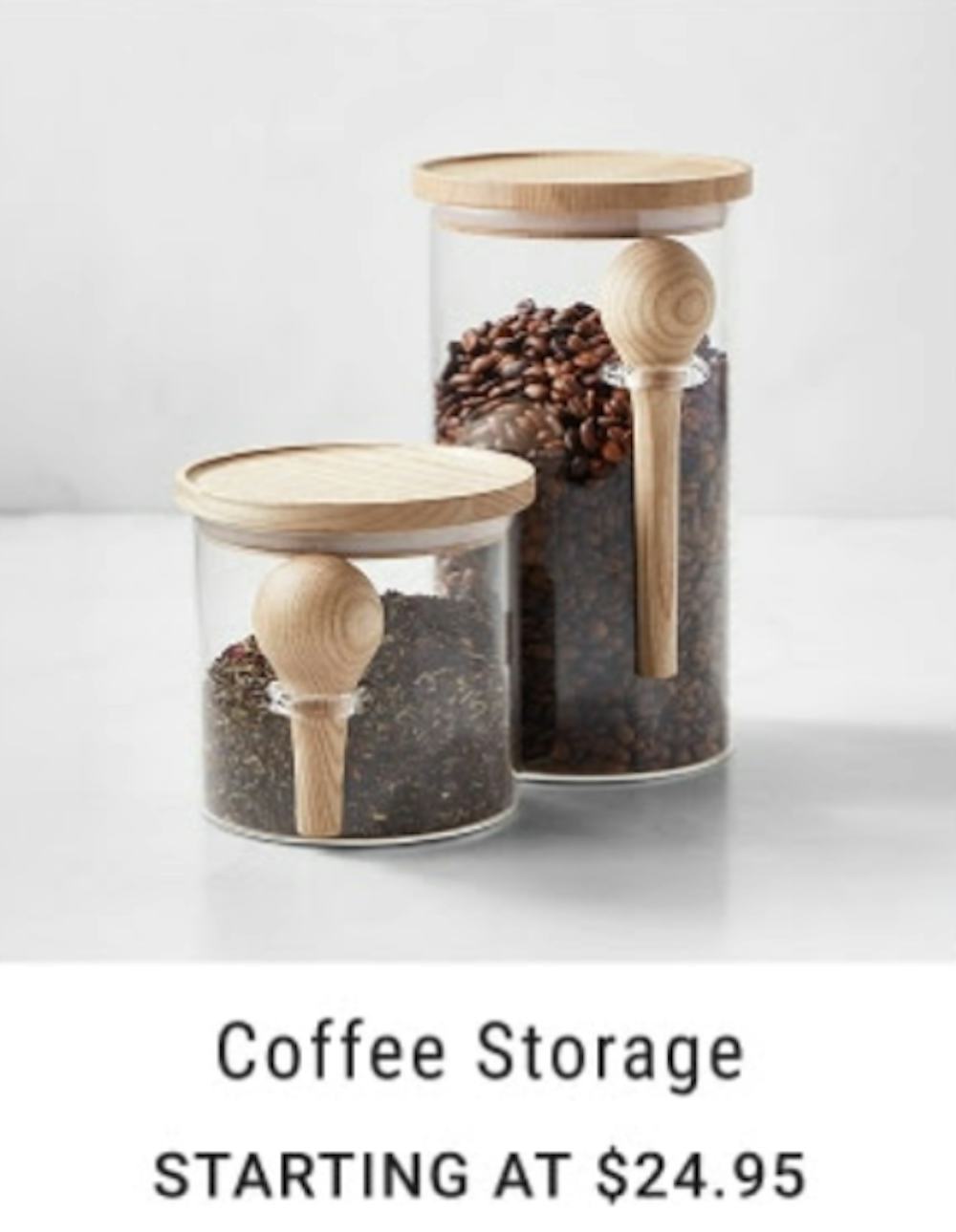 Starting at $24.95 Coffee Storage