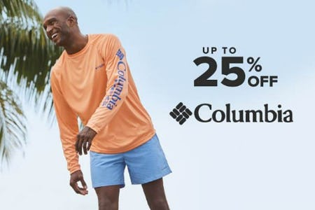 Up to 25% Off Columbia from Belk