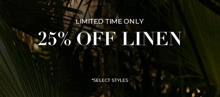 25% Off Linen from Chico's