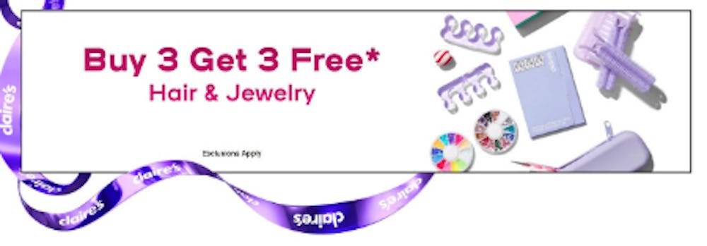 Buy 3 Get 3 Free Hair & Jewelry