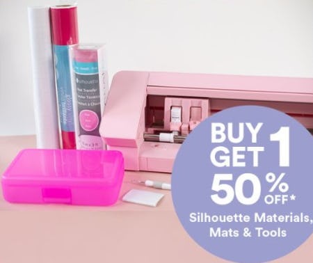 BOGO 50% Off Silhouette Materials, Mats & Tools from Michaels