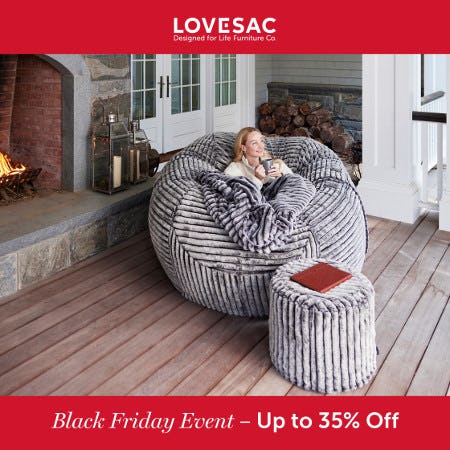 Black Friday Event from Lovesac Designed For Life Furniture Co
